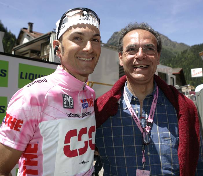 Dopo la tappa di Livigno, per un giorno, il varesino veste anche la maglia rosa. Bettini